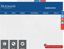 Tablet Screenshot of holmansestateagents.co.uk